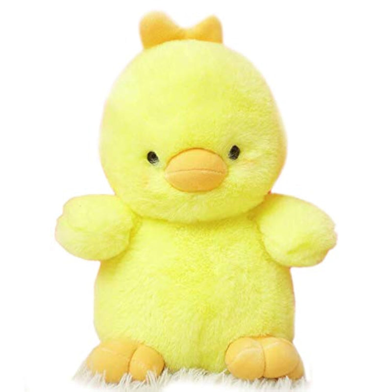Plush Chick Stuffed Animal Toys Cuddly Soft Dolls Gifts Home Office Decorations Yellow 9 Inches