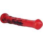 Multi Color Soft Flexible Animal Artificial Horse Dildo Silicone Dildo Toy Adult Sex Toy For Women With Suction (Red+Black)