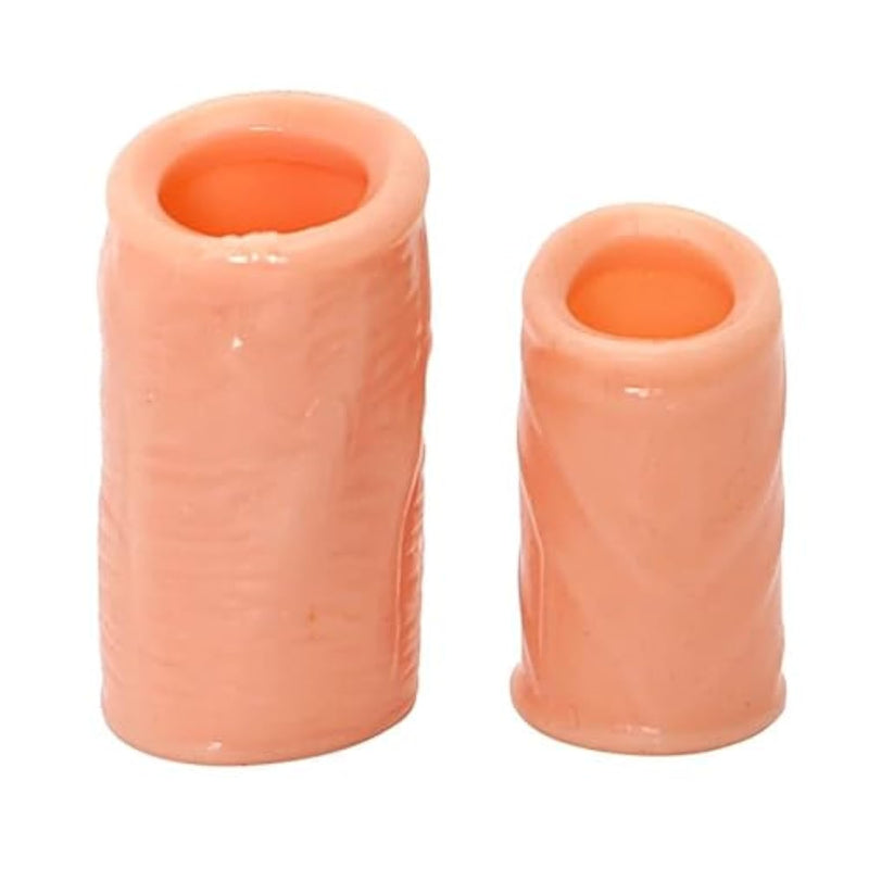 2 Different Sizes Cock Ring Foreskin Sleeve Penis Sleeve Adult Sex Toys Foreskin Stretcher For Men And Couples Penis Ring Pump Sheath Cock Rings For Men Erection Sex Extender Girth Extension