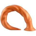 Super Long Thread Liquid Silicone Butt Plug With Strong Suction Cup - Soft And Flexible Anal Plug For Vaginal And Prostate Massage - Stimulation For Beginners And Advanced Players (L)