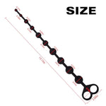 Silicone Plug Penis Ring Dilator Sex Toys Dilator Urethral Sounds Dilator Urethra Adult Gifts Urethra Masturbation Rod With Multi Beads Urethral Dilator(Black)