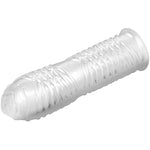 Structured Penis Sheath - Cock Sleeve With Structure, Ribbed Penis Sleeve For Intense Stimulation - Flexible, Partner Pleasure, 14Cm