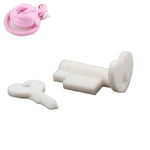 Plastic Chastity Key Heart Shaped Design Male Chastities Devices Cock Cage Accessories 2 Keys 3 Lock Cylinders For Penis Cages