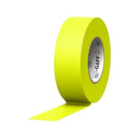 2 Inch x 50 Yard Fluorescent Yellow Matte Gaffer's Tape with Rubber Adhesive