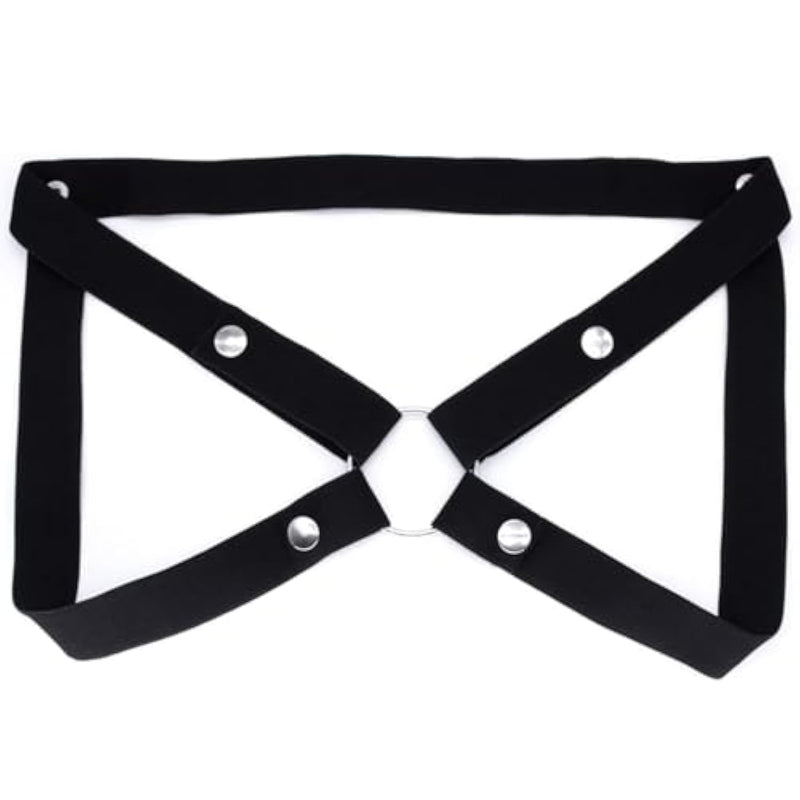 Chastity Belt Male Chastity Device Accessory Elastic Band Chastity Strap Penis Cage Cock Cages Auxiliary Rope Adult Threed And Four Way Bondage Belts (Black, Four-Way)