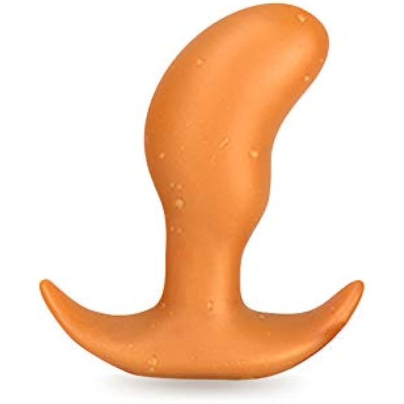Super Soft Anal Plug, Flexible Liquid Silicone Butt Plug Prostate Massage G-Spot Dildo Anal Trainer Kit For Beginner Advanced Players (M)