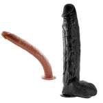 16.9 Inch Extra Super Long Realistic Dildo + 3" Diameter Huge Thick Dildo