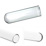 Large Crystal Glass Anal Plug for Men and Women - 5CM Clear Hollow Dildo