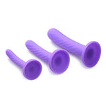 Tri-Play 3 Piece Multi-Size Silicone Dildo Set