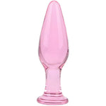 Small Pink Glass Anal Plug Little Butt Plug Sex Pleasure Wand Anal Toy For Beginner Starter