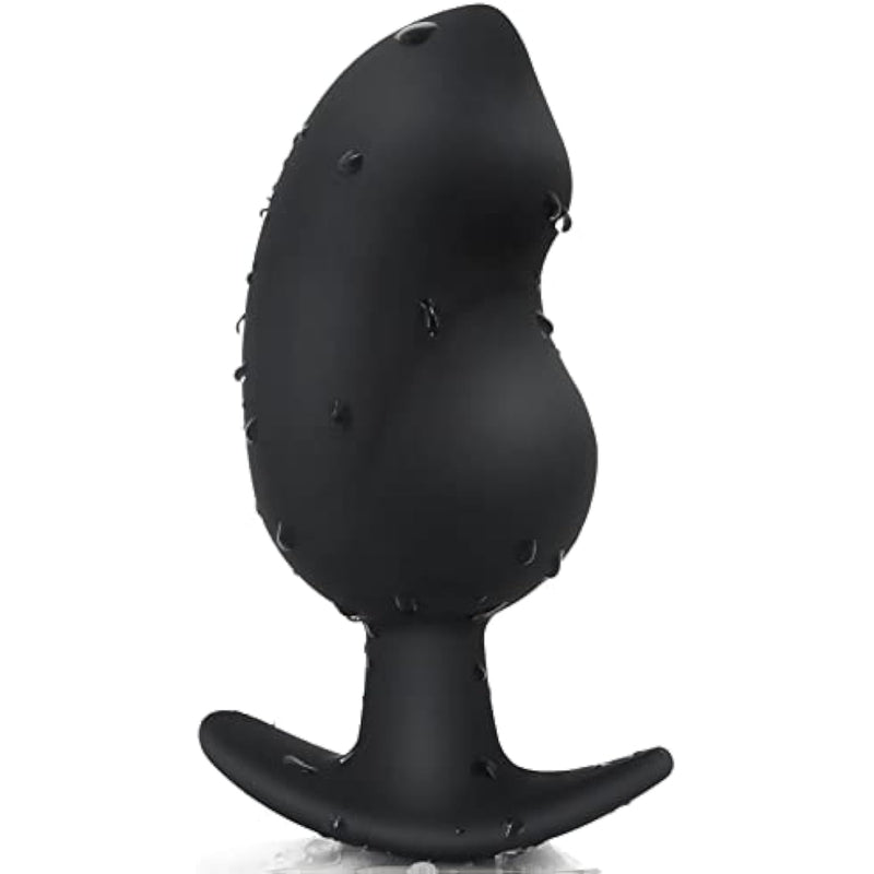 Anal Plug For Comfortable Long-Term Wear - Silicone Butt Plug Dilator With Curved Base & Slender Waist - 2.67 X 1.04 Inch Prostate Sex Toy For Women Men Masturbation