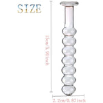 Glass Dildo,Crystal Dildo Butt Plugs Anal Beads Glass Pleasure Wand Anal Trainer Sex Factory Crystal Glass Plump Beads Style Sex Tease Insert Pleasure Wand Dildo Penis For Men Women
