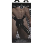 Infiltrator Hollow Strap-On, 10 Inch Dildo, Black (Af233)