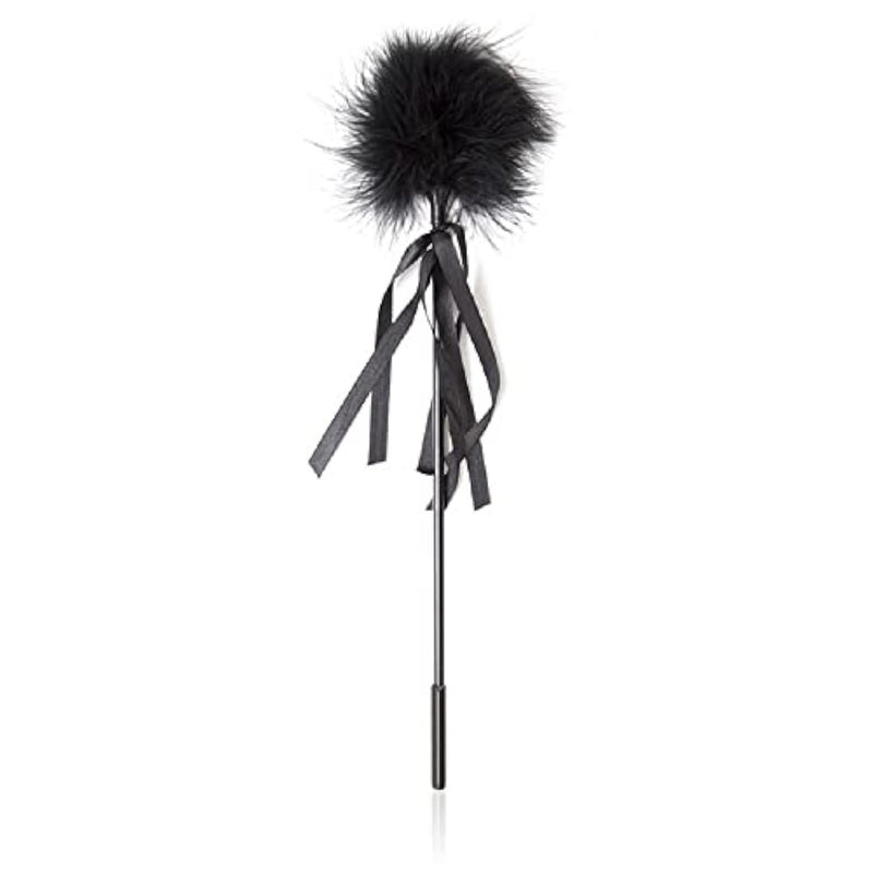 Black Lace Plush Teaser Stick Feather Stick Sm Sex Toy Alternative Training Adult Toys