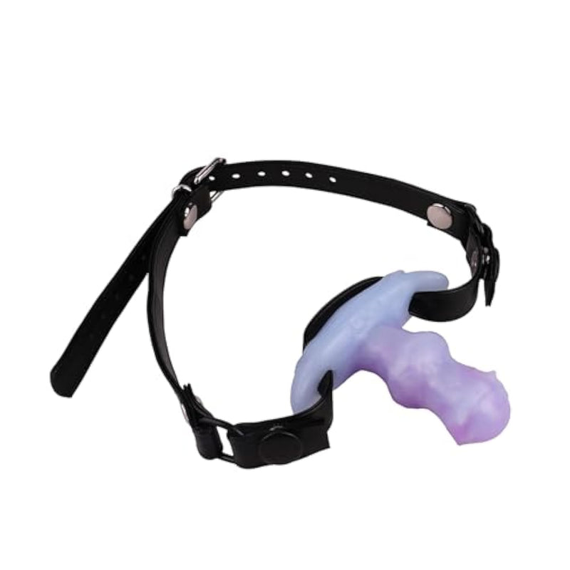 Silicone Ball Gag Anchor Type Multi Purpose Penis Bondage Gags & Muzzles With Adjustable Straps Suitable For Men And Women To Play Bdsm Sex Games (A)