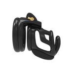 Mens Chastity Cage With 4 Rings Cock Cage, Lightweight Chastity Cage Body-Stainless Steel Penis Cage For Men Invisible Lock Adult Abstinence Penis Bondage Adult Sex Toy (Black)