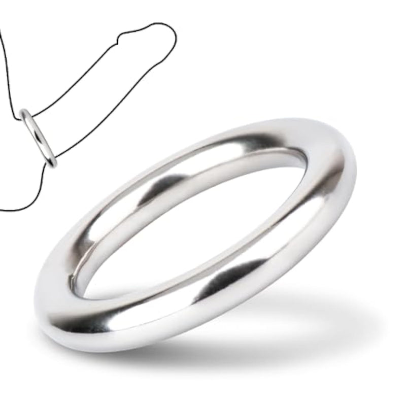 Penis Ring Adult Men Masturbation 8Mm Thickness Cock Rings Male Sex Toy (1.77 Inch)