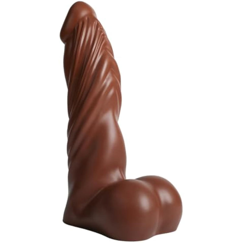 16.1 Inch Huge Thick Dildo Realistic,3.9 Inch Diameter Massive Dildo Brown With Suction Cup,Giant Adult Sex Toy For Women Men Couples Games