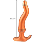 Long Butt Plug Ultra Soft Liquid Silicone Sinuous Anal Plug Anus Dilator For Beginner Advanced Men Women (M)