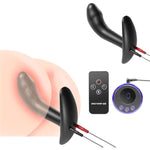 Electric Shock Soft Silicone Plug Butt Plug Dildo, Multi-Frequency Electric Stimulation Anal Plug Dilator With Remote Control, E-Stim Prostate Massager, G-Spot Stimulator Sm Sex Toy For Men