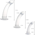 Anal Plug Set, 3 Sizes Butt Plug Trainer Kit G-Spot Dildo Penis Dong Prostate Massager With Strong Suction Cup Adult Sex Toy For Beginners & Experienced Users