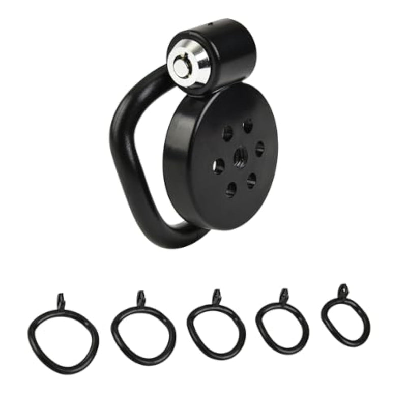 Flat Chastity Cage Male Pink Black Chastity Devices Lock Design Penis Cage Cock Cage Bdsm Toys For Couples Sex (Black)