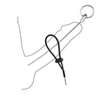 Male Metal Urethral Sounding Penis Plug Urethral Sounds Toys Multi Beads Penis Plug With Penis Cock Ring(4Mm)