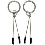 Tweezer Style Nipple Clamps - Adjustable Pressure, Easy To Use, Comfortable Rubber Tips - Elevate Your Erotic Nipple Play
