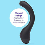 Black Power Play G-Spot Vibrator With 7 Functions - Silicone - Waterproof