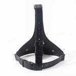 Adjustable Bdsm Leather Head Harness With Silicone Penis Gag Bondage Mouth Gag With Secure Strap For Restrained Play