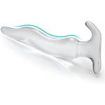 Anal Plug 5.8 Inch Clear Butt Plug, Wave Anal Dildo With Ergonomic Base, Clear Dildo For Prostate Massage And G-Spot Masturbation, Adult Sex Toys For Men And Women Long Time Wear (S)