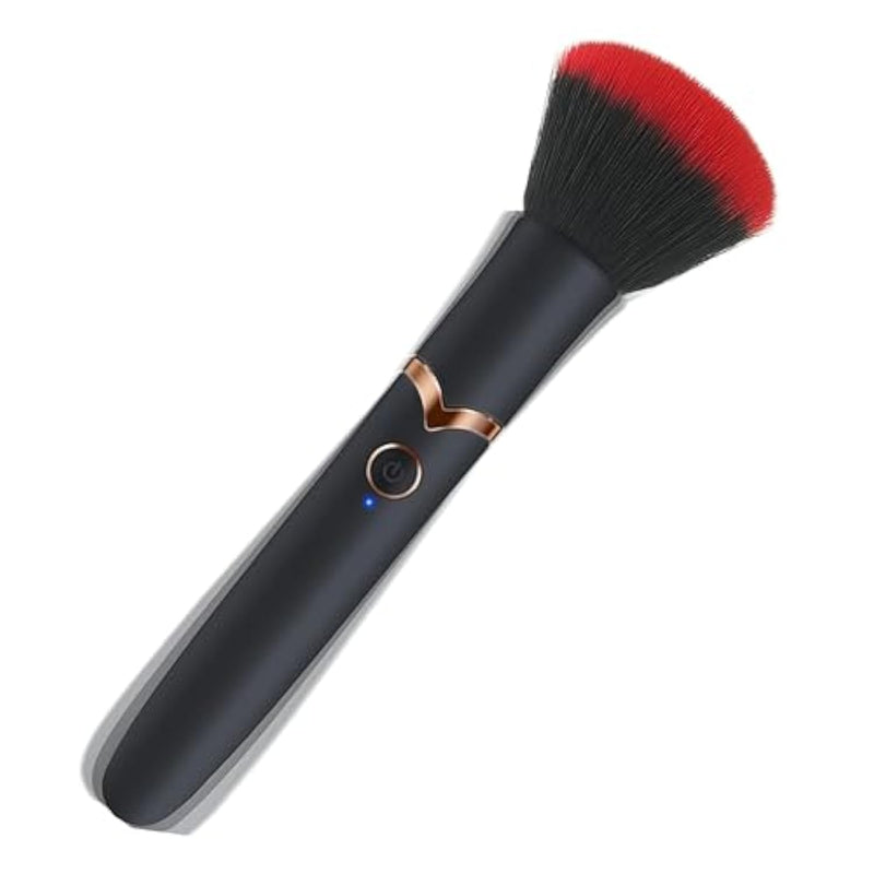 Discreet Vibrator Makeup Brush For Women | 9 Vibration Modes Clitoral & G-Spot Stimulator | Portable Usb Rechargeable & Waterproof | Secret Sexual Pleasure Tool For Women & Couples (Black)