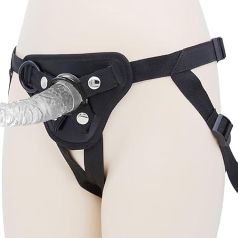 Adjustable Strap On Dildo Harness Universal Adult Sex Toy O-Rings Suction Cup Dildo Compatible Harness Leather Soft Ring Belt For Male