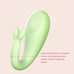 Egg Vibrator With 8 Powerful Vibration Modes – Soft Silicone Dual Vibrator And Internal Dildo Sex Toy For Women, Discreet & Green, By