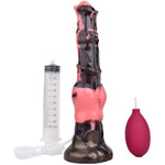 Huge Knot Horse Dildo Squirting Knotted Animal 12In Ejaculating Dildo Realistic Textured Pink Black Shaft With Strong Hands Free Suction Cups Adult Sex Toy Waterproof Large Anal Plug For Women Couples