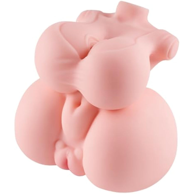 Sex Doll Male Masturbator, 3 In 1 Realistic Female Sex Doll With Penetrable Big Boobs Vagina Anal, 9Lb Adult Sex Doll Torso For Male, Adult Toy Pocket Pussy For Men Pleasure (Flesh)