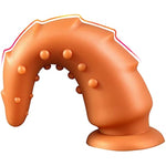 Liquid Silicone Anal Plug For Men And Women - Masturbation And Anal Expansion With Strong Suction Cup - Double Pleasure With Grain Layered Design On Both Sides (S)