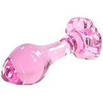 Pink Crystal Anal Dildo Glass Anal Butt Plug Anus Stimulator In Adult Games For Couples, Erotic Sex Toys For Women