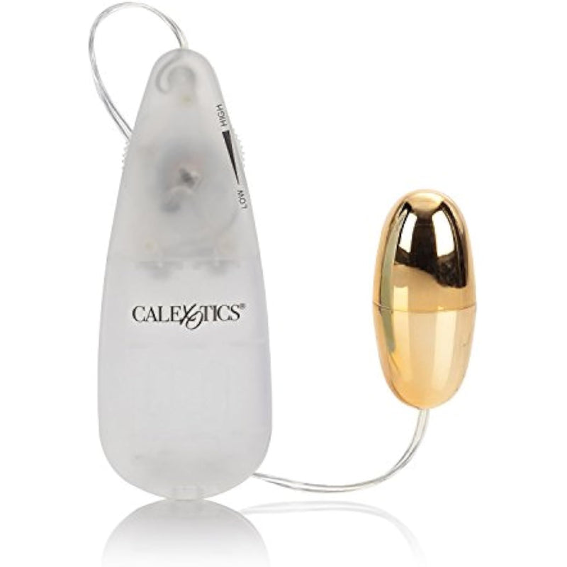 Pocket Exotics Wired Bullet Vibrator - Sex Toys For Couples - Adult Vibe Egg Massager - Gold