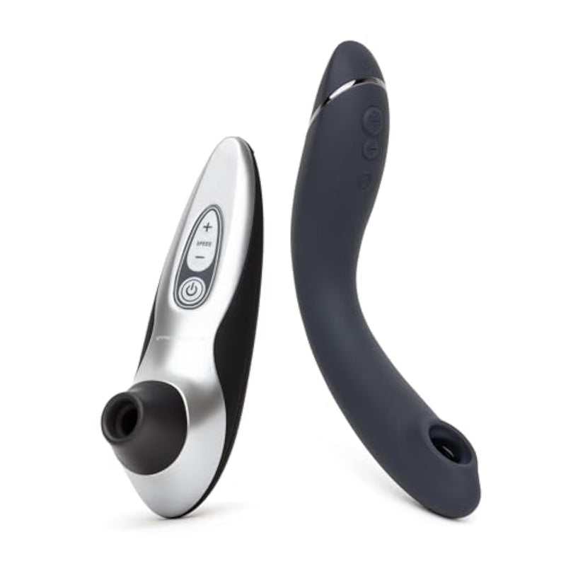 Og Slate Pleasure Air G Spot Vibrator & Pro40 Black Clitoris Sucker - Female Sex Toys Bundle