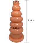 Super Huge Thick Anal Plugs Anal Beads Giant Butt Plug Trainer Anal Trainer With Strong Suction Cup Large Anal Dildo Anal Ball For Men Women Couples Super Big Butt Plugs Anal Toys (Skin Color)