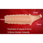 Reusable Sleeves 66152 Girth For Men Extender Enlarger Extension Enhancer Ball Stretch Sleeve Girth Best Gift-(Flesh-Colored/Dlw)