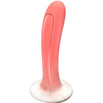 Anal Dildo Anal Sex Toy,Skin-Like Liquid Silicone Anal Plug Trainer For Comfortable Long-Term Wear,Comfortable Curved Ergonomics With Flared Suction Cup Base,Women Men Adult Toys (Pink)