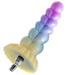 Silicone Spiral Horn Shaped Dildo with Quick Air Connector for Sex Machines