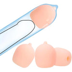 Reusable Penis Sleeve Kit Pennis Extender Penis Enlarger Soft Dick Extender Extension Extensor De Pene Stretchy Cock Enlarger Adult Sex Toys For Men Couples Sex Games 3 Pcs