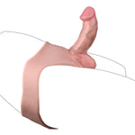Elastic Soft Liquid Silicone Lifelike Realistic Dildo, Strap On Dildo Wearable Dildo Panties, Sex Toy For Men Couple, Hollow Penis Sleeve Enlager Extender, Universal Size Waterproof Flexible