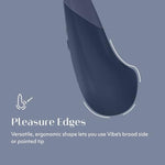 Vibe Lay On Clitoris Vibrator For Women | Silent Clit Stimulation Adult Toys | Vibrating Sex Toy | Clitoral Stimulator For Woman With 10 Patterns & Speeds | Waterproof & Rechargeable | Blue