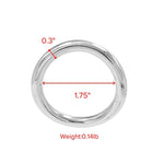 Stainless Steel Penis Male Cock Rings 3 Size For Choose 1.75 Inch