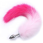Fox Tail Anal Butt Plug Sex Adult Toys Flirting Tools For Couples Cosplay &Sm Role Play Gradient (Pink)
