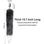 Anal Butt Plug Stainless Steel Anal Stopper Sm Anus Toy With Faux Fox Tail